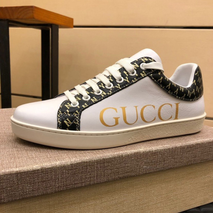 Gucci Womens Shoes Fashion Sneakers Lace-Up Luxury Brand Women's Ace Embroidered Sneaker with Original Box