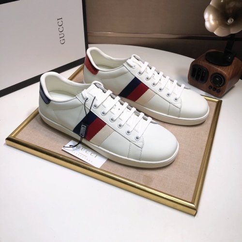 Gucci Womens Shoes Fashion Sneakers Lace-Up Luxury Brand Women's Ace Embroidered Sneaker with Original Box
