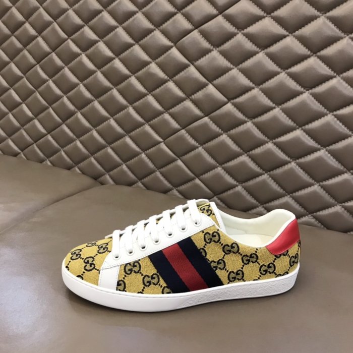 Gucci Womens Shoes Fashion Sneakers Lace-Up Luxury Brand Women's Ace Embroidered Sneaker with Original Box