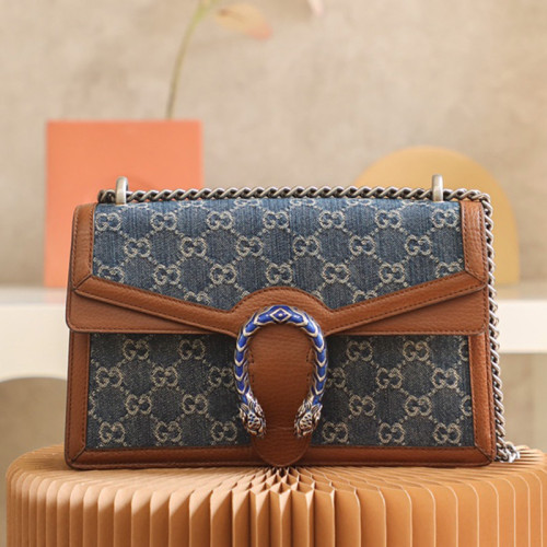 Gucci Womens Bags Crossbody Shoulder Messenger Bags Luxury Brand Dionysus small shoulder bag 400249 2KQFN 4483 with Original Box