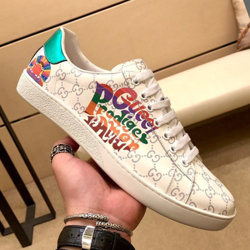 Gucci Womens Shoes Fashion Sneakers Lace-Up Luxury Brand Women's Ace Embroidered Sneaker with Original Box