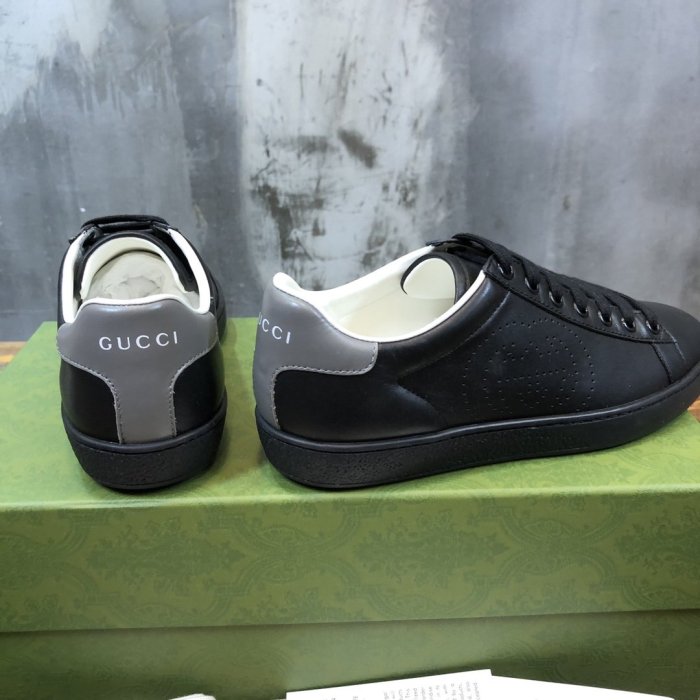 Gucci Womens Shoes Fashion Sneakers Lace-Up Luxury Brand Women's Ace Embroidered Sneaker with Original Box
