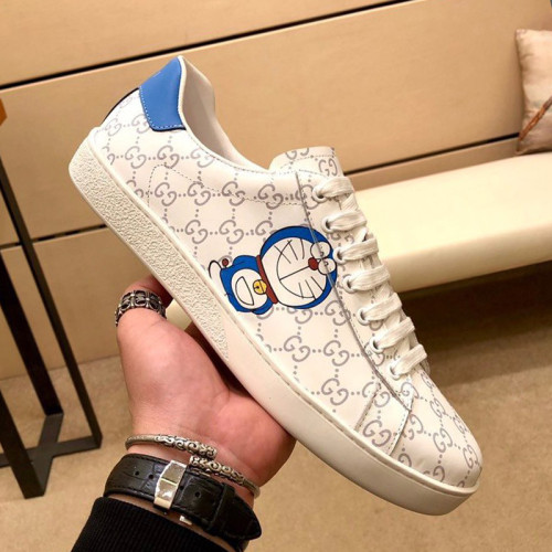 Gucci Womens Shoes Fashion Sneakers Lace-Up Luxury Brand Women's Ace Embroidered Sneaker with Original Box