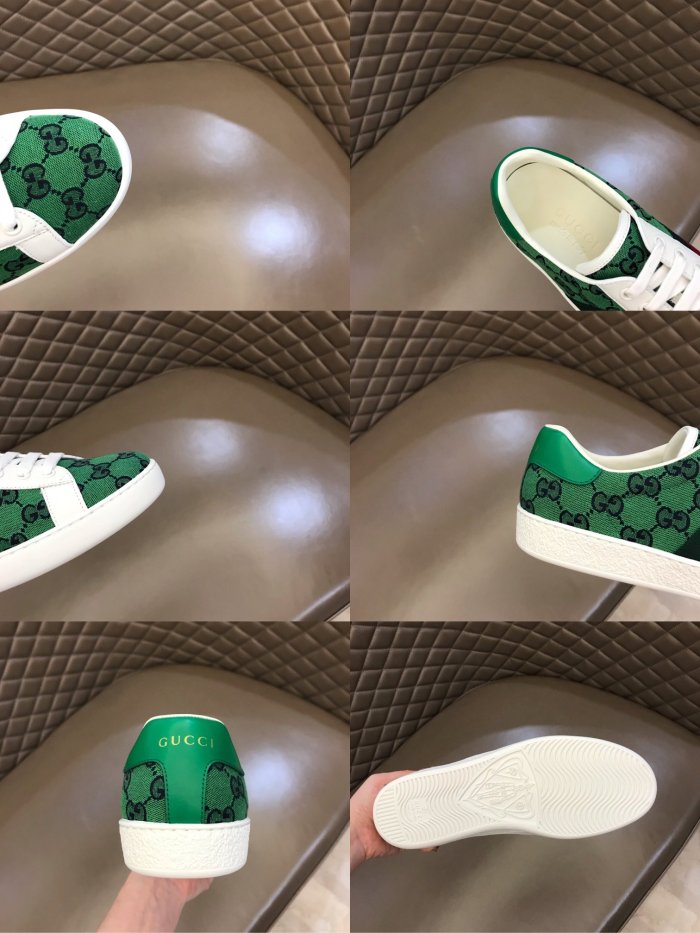Gucci Womens Shoes Fashion Sneakers Lace-Up Luxury Brand Women's Ace Embroidered Sneaker with Original Box
