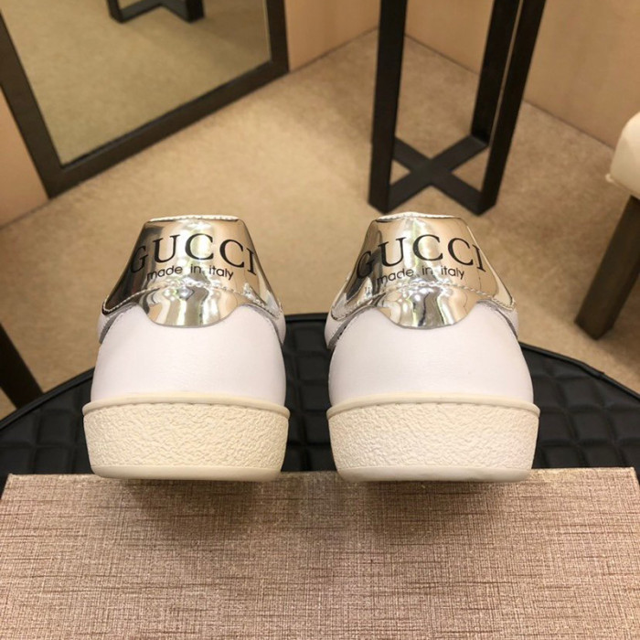 Gucci Womens Shoes Fashion Sneakers Lace-Up Luxury Brand Women's Ace Embroidered Sneaker with Original Box