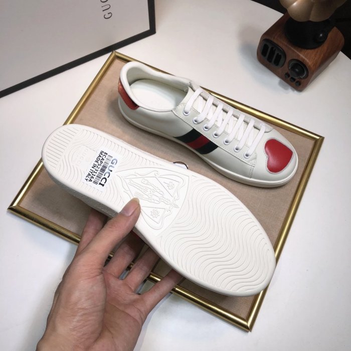 Gucci Womens Shoes Fashion Sneakers Lace-Up Luxury Brand Women's Ace Embroidered Sneaker with Original Box