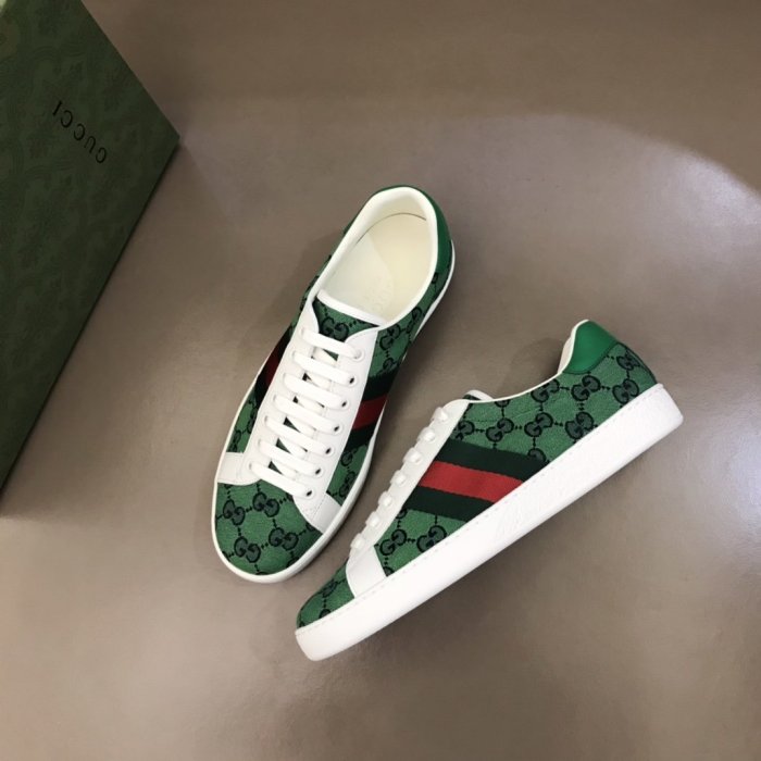Gucci Womens Shoes Fashion Sneakers Lace-Up Luxury Brand Women's Ace Embroidered Sneaker with Original Box