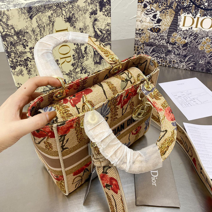 Dior Womens Bags Handbags Luxury Fashion MEDIUM LADY D-LITE BAG with Original Box