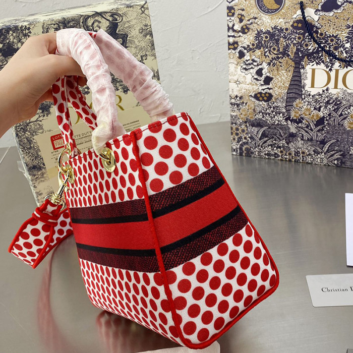 Dior Womens Bags Handbags Luxury Fashion MEDIUM LADY D-LITE BAG with Original Box