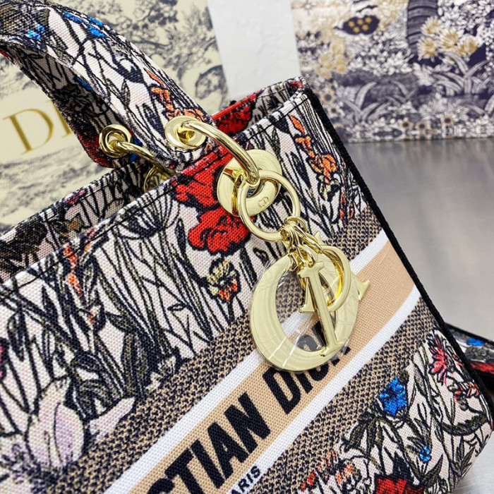 Dior Womens Bags Handbags Luxury Fashion MEDIUM LADY D-LITE BAG with Original Box