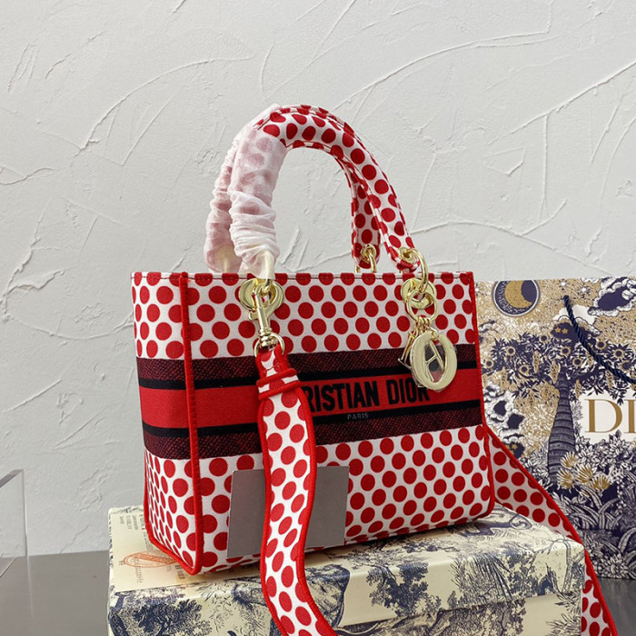 Dior Womens Bags Handbags Luxury Fashion MEDIUM LADY D-LITE BAG with Original Box