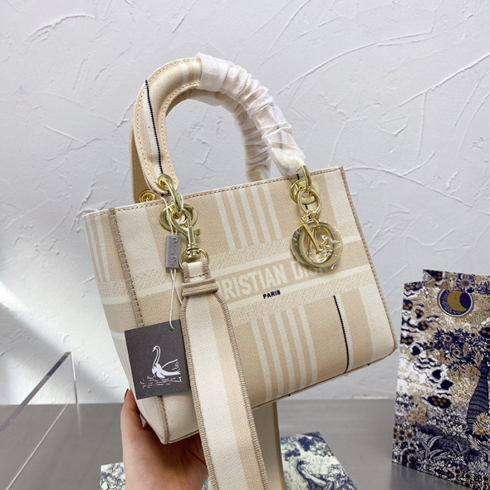 Dior Womens Bags Handbags Luxury Fashion MEDIUM LADY D-LITE BAG with Original Box
