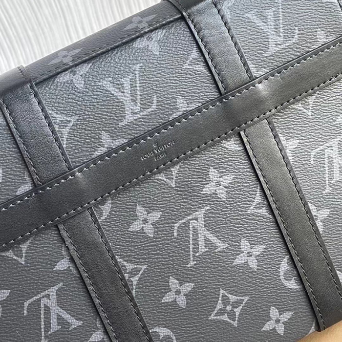 Louis Vuitton Womens and Mens Unisex Bags Luxury Brand TRUNK MESSENGER Monogram Eclipse coated canvas M45727 with Original Box