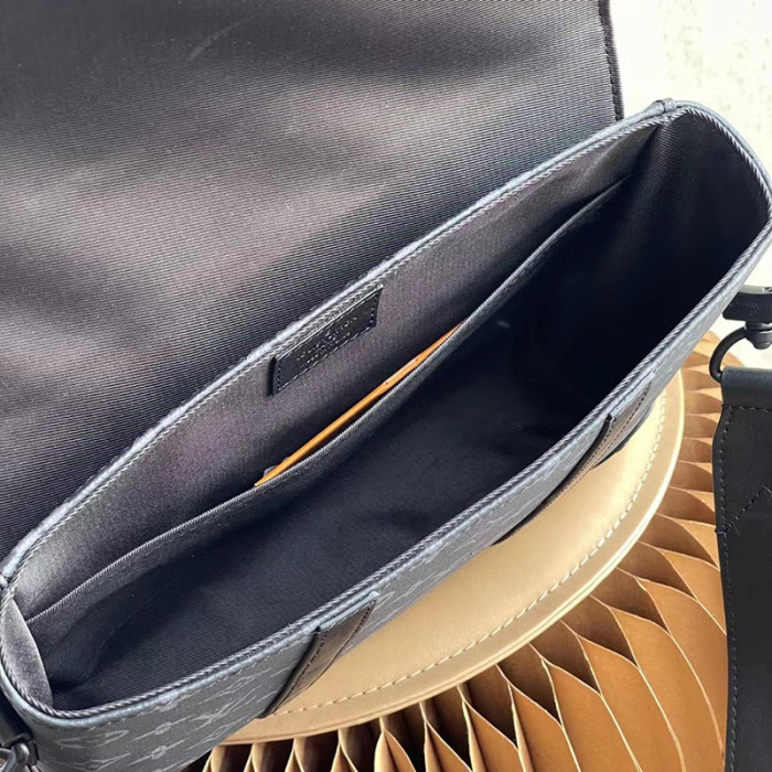 Louis Vuitton Womens and Mens Unisex Bags Luxury Brand TRUNK MESSENGER Monogram Eclipse coated canvas M45727 with Original Box