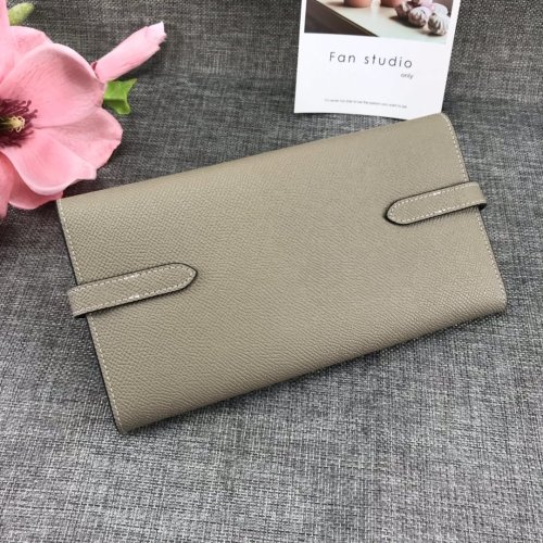 Hermes Womens Mens Wallets Purse Kelly Bag Clutch Leather Design Coin Bag with Original Box