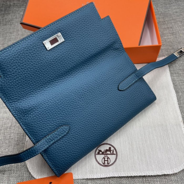Hermes Womens Mens Wallets Purse Kelly Bag Clutch Leather Design Coin Bag with Original Box