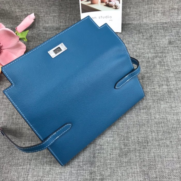 Hermes Womens Mens Wallets Purse Kelly Bag Clutch Leather Design Coin Bag with Original Box