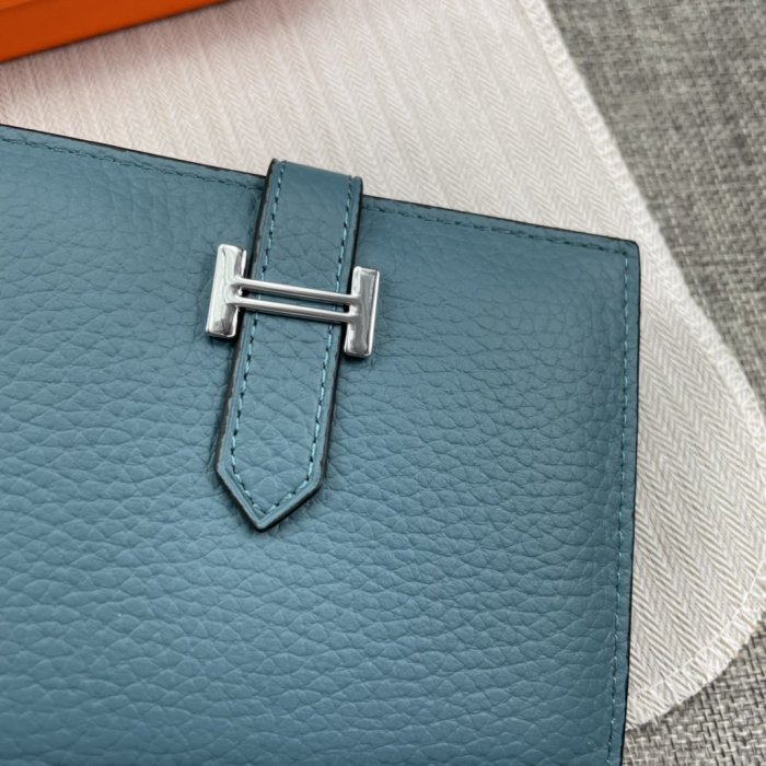 Hermes Womens Mens Wallets Purse Card Holder Leather Design Coin Bag with Original Box