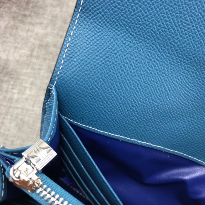 Hermes Womens Mens Wallets Purse Card Holder Leather Long Design Coin Bag with Original Box