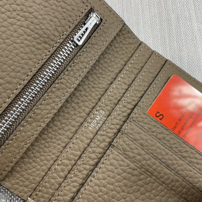 Hermes Womens Mens Wallets Purse Card Holder Leather Design Coin Bag with Original Box