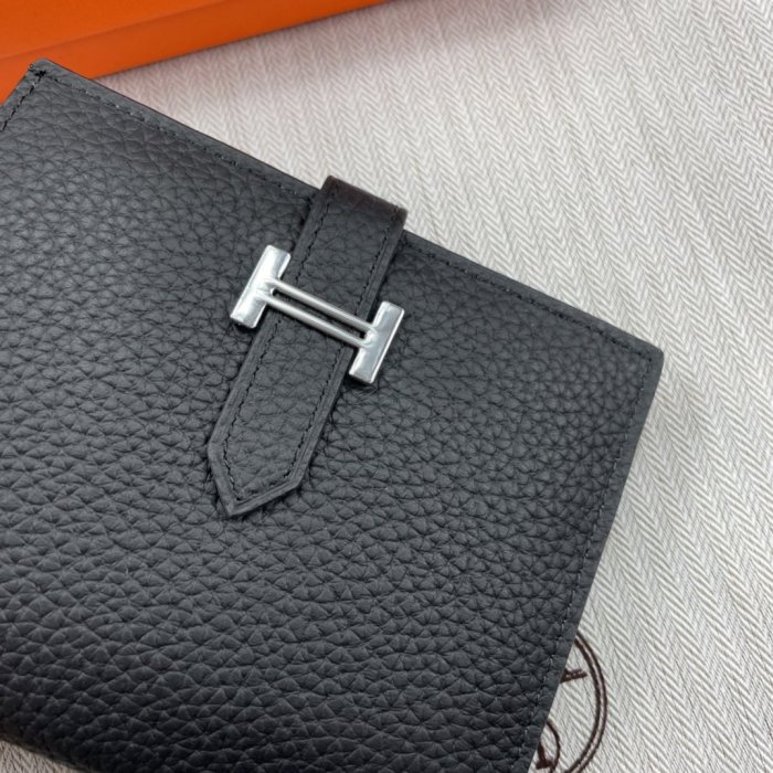 Hermes Womens Mens Wallets Purse Card Holder Leather Design Coin Bag with Original Box