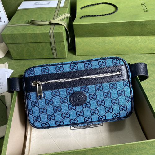 Gucci Men Bags Luxury Brand GG Multicolor belt bag with Original Box 658657 2UZAN 4487 with Original Box