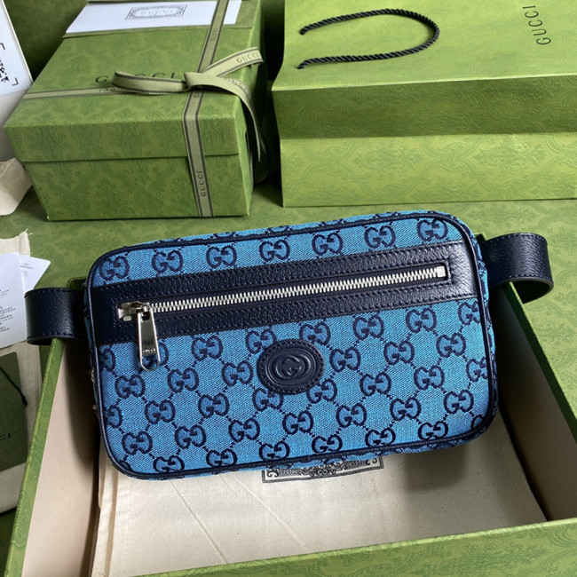 Gucci Men Bags Luxury Brand GG Multicolor belt bag with Original Box 658657 2UZAN 4487 with Original Box