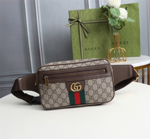 Gucci Mens Bags Crossbody Belts Bags Luxury Brand 574796 97SIT 8747 GG Ophidia Supreme Canvas Bags for Men with Original Box