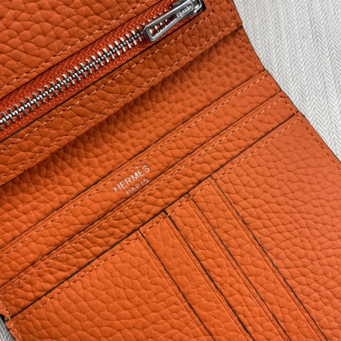 Hermes Womens Mens Wallets Purse Card Holder Leather Design Coin Bag with Original Box