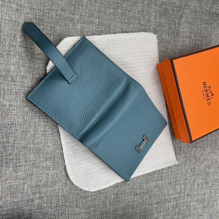 Hermes Womens Mens Wallets Purse Card Holder Leather Design Coin Bag with Original Box