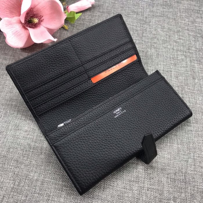 Hermes Womens Mens Wallets Purse Bag Clutch Leather Design Coin Bag with Original Box