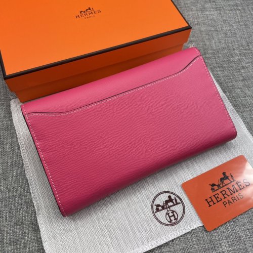 Hermes Womens Mens Wallets Purse Constance Clutch Leather Design Coin Bag with Original Box