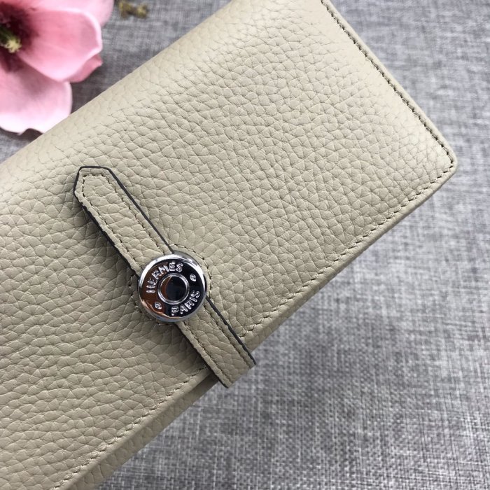 Hermes Womens Mens Wallets Purse Bag Clutch Leather Design Coin Bag with Original Box