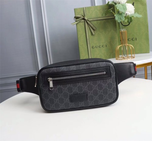 Gucci Mens Bags Crossbody Belts Bags Luxury Brand 474293 K9RRN 1095 GG Supreme Canvas Bags for Men with Original Box