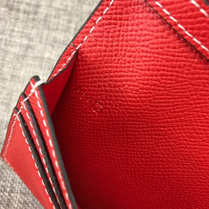 Hermes Womens Mens Wallets Purse Bearn Clutch Leather Design Coin Bag with Original Box