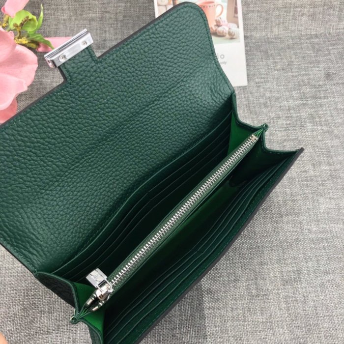 Hermes Womens Mens Wallets Purse Card Holder Leather Long Design Coin Bag with Original Box