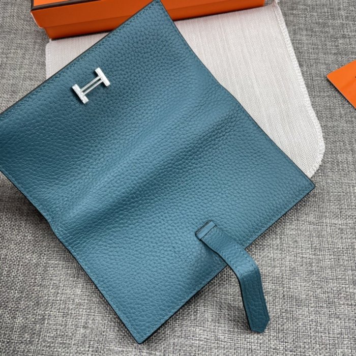 Hermes Womens Mens Wallets Purse Long Clutch Leather Design Coin Bag with Original Box