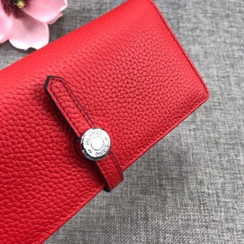 Hermes Womens Mens Wallets Purse Bag Clutch Leather Design Coin Bag with Original Box