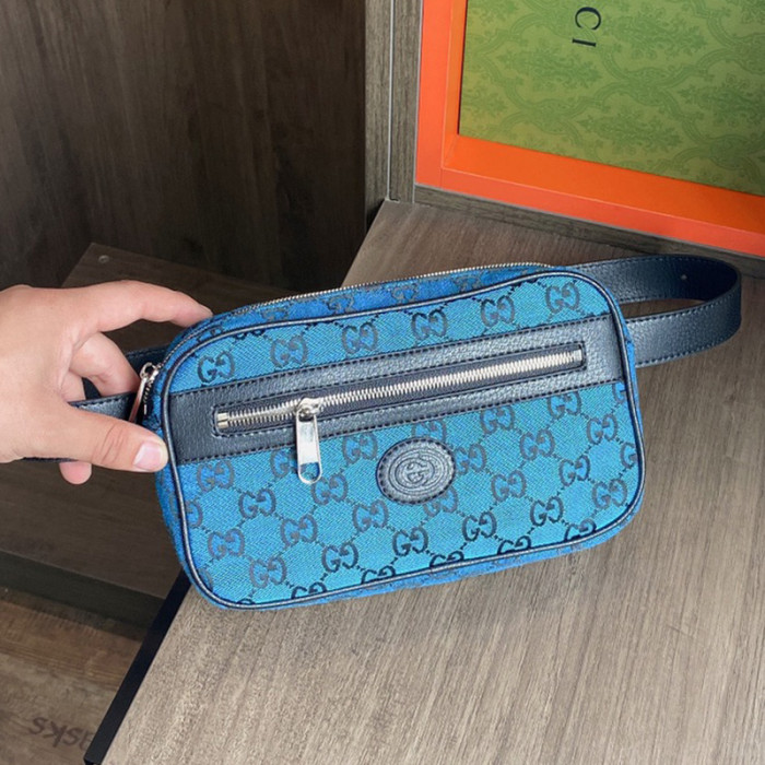 Gucci Men Bags Luxury Brand GG Multicolor belt bag with Original Box 658657 2UZAN 4487 with Original Box