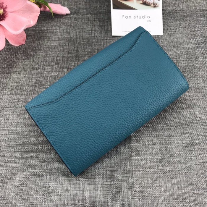 Hermes Womens Mens Wallets Purse Card Holder Leather Long Design Coin Bag with Original Box