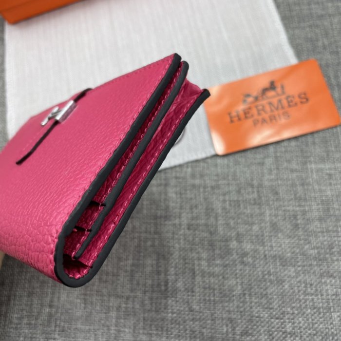 Hermes Womens Mens Wallets Purse Long Clutch Leather Design Coin Bag with Original Box
