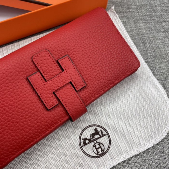 Hermes Womens Mens Wallets Purse Bag Clutch Leather Design Coin Bag with Original Box