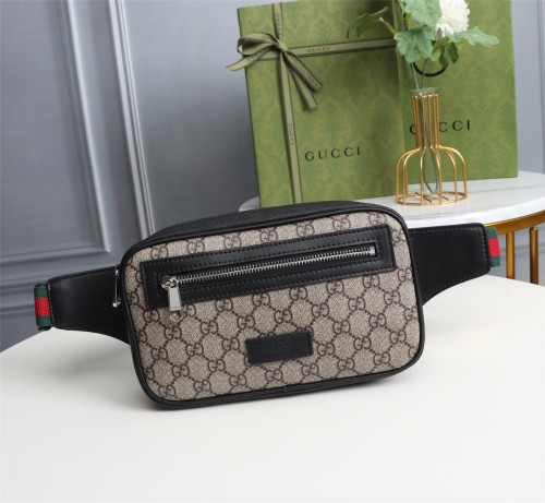Gucci Mens Bags Crossbody Belts Bags Luxury Brand GG Supreme Canvas Bags for Men with Original Box