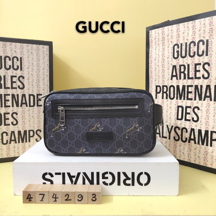 Gucci Mens Bags Crossbody Belts Bags Luxury Brand GG Supreme Canvas Bags for Men with Original Box