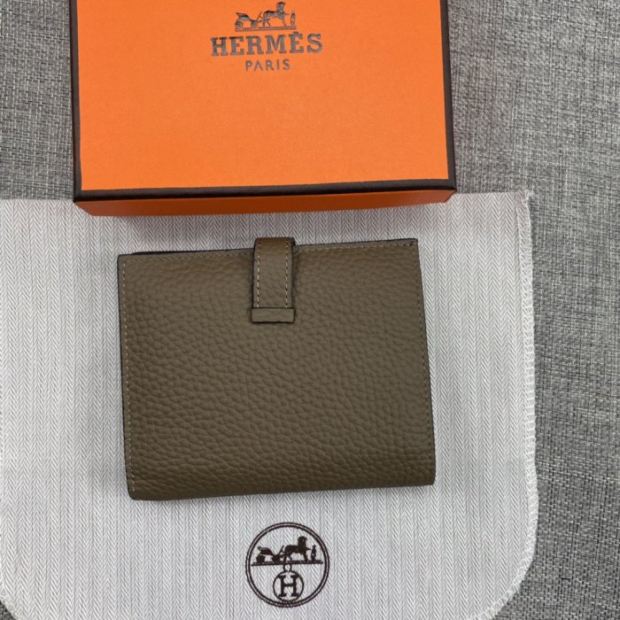 Hermes Womens Mens Wallets Purse Card Holder Leather Design Coin Bag with Original Box