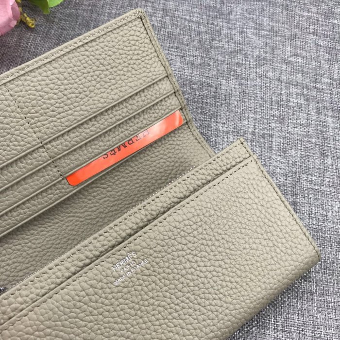 Hermes Womens Mens Wallets Purse Bag Clutch Leather Design Coin Bag with Original Box