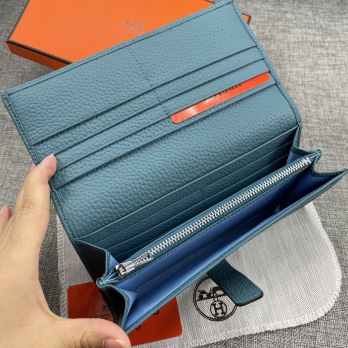 Hermes Womens Mens Wallets Purse Bag Clutch Leather Design Coin Bag with Original Box