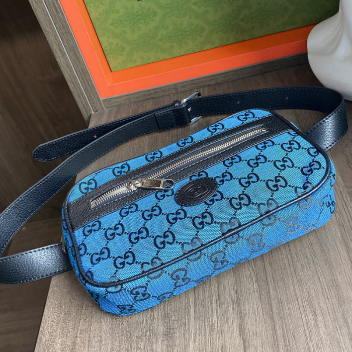 Gucci Men Bags Luxury Brand GG Multicolor belt bag with Original Box 658657 2UZAN 4487 with Original Box