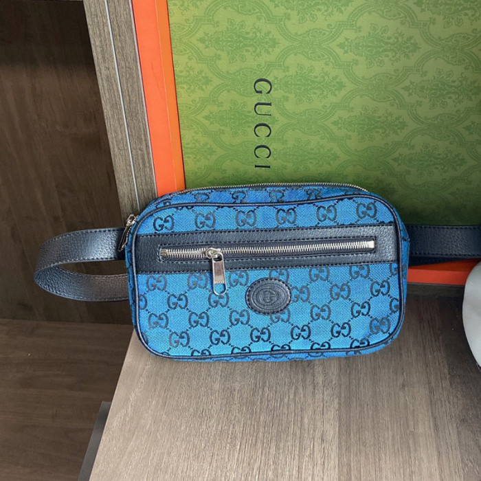 Gucci Men Bags Luxury Brand GG Multicolor belt bag with Original Box 658657 2UZAN 4487 with Original Box