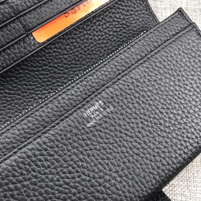 Hermes Womens Mens Wallets Purse Bag Clutch Leather Design Coin Bag with Original Box